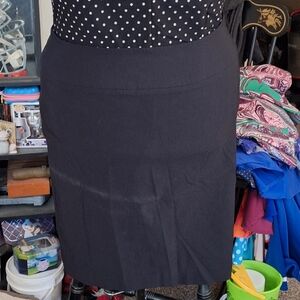 Lane Bryant Black Pencil Skirt Knee-Length Work